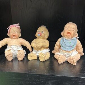 Realistic Baby Doll Set - Tan and White